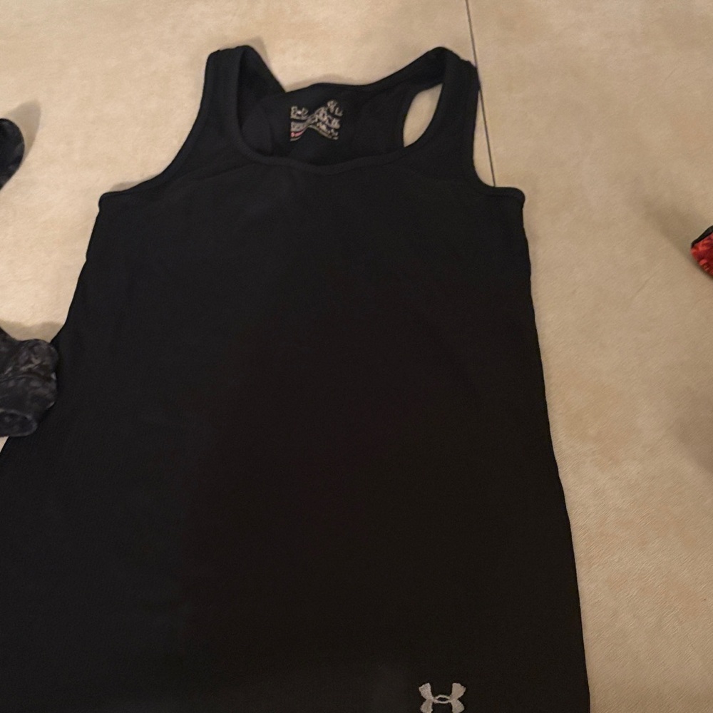 Under Armour Jet Black Sleeveless Top